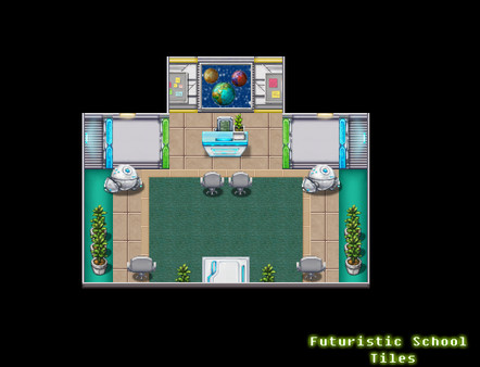 KHAiHOM.com - RPG Maker VX Ace - Futuristic School Tiles