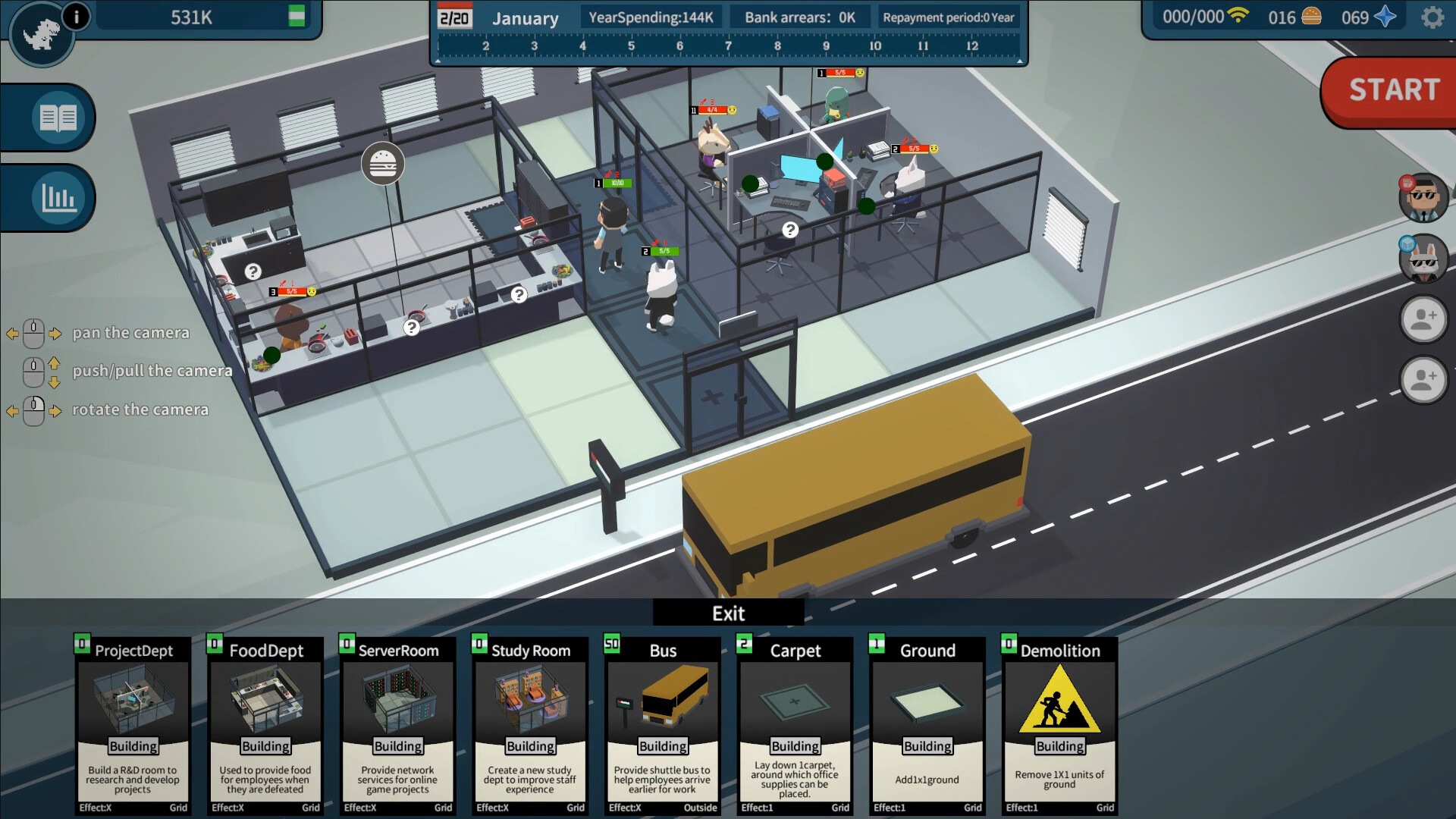 #3. Overwork Empire Demo (Steam) De: YanBei