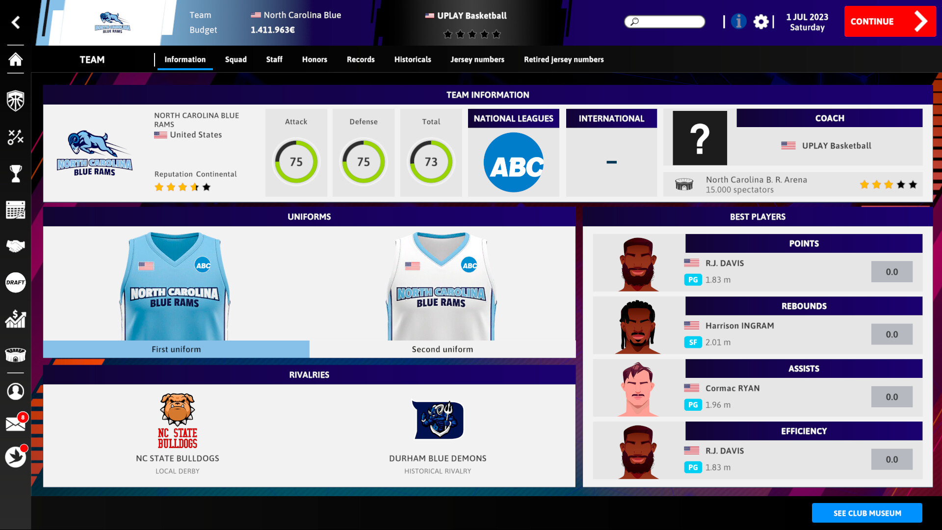 International Basketball Manager 26 screenshot screenshot 5