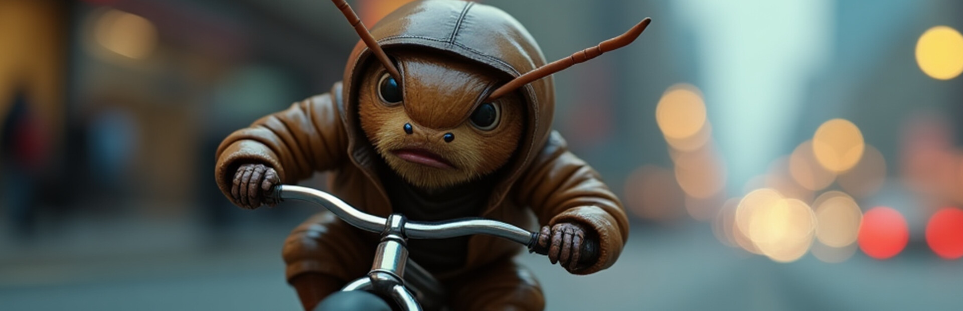 Roach with Bike