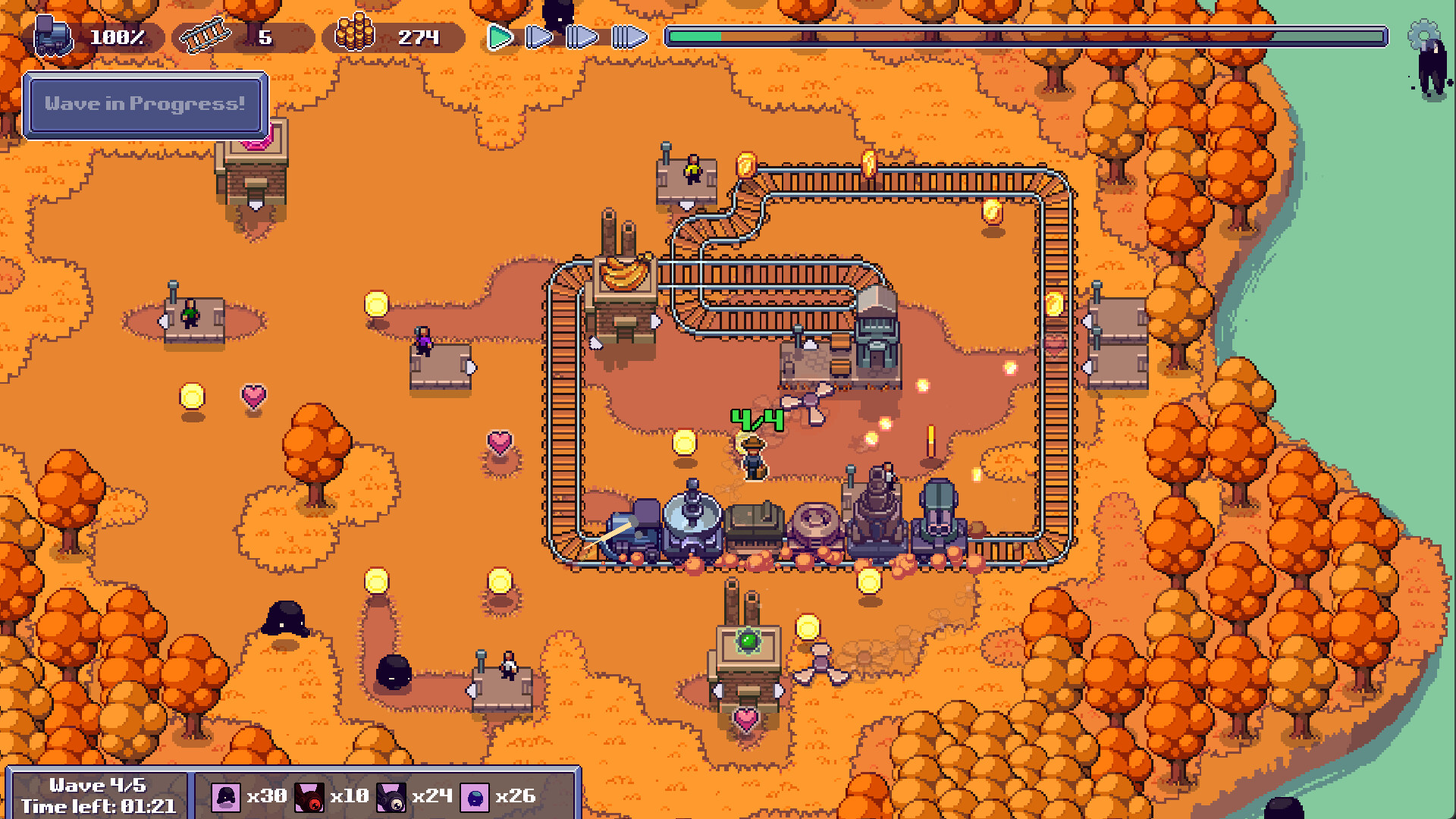 Choo Choo Defenders screenshot #1