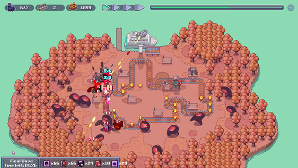 Screenshot 4 of Choo Choo Defenders - final gameplay screenshot