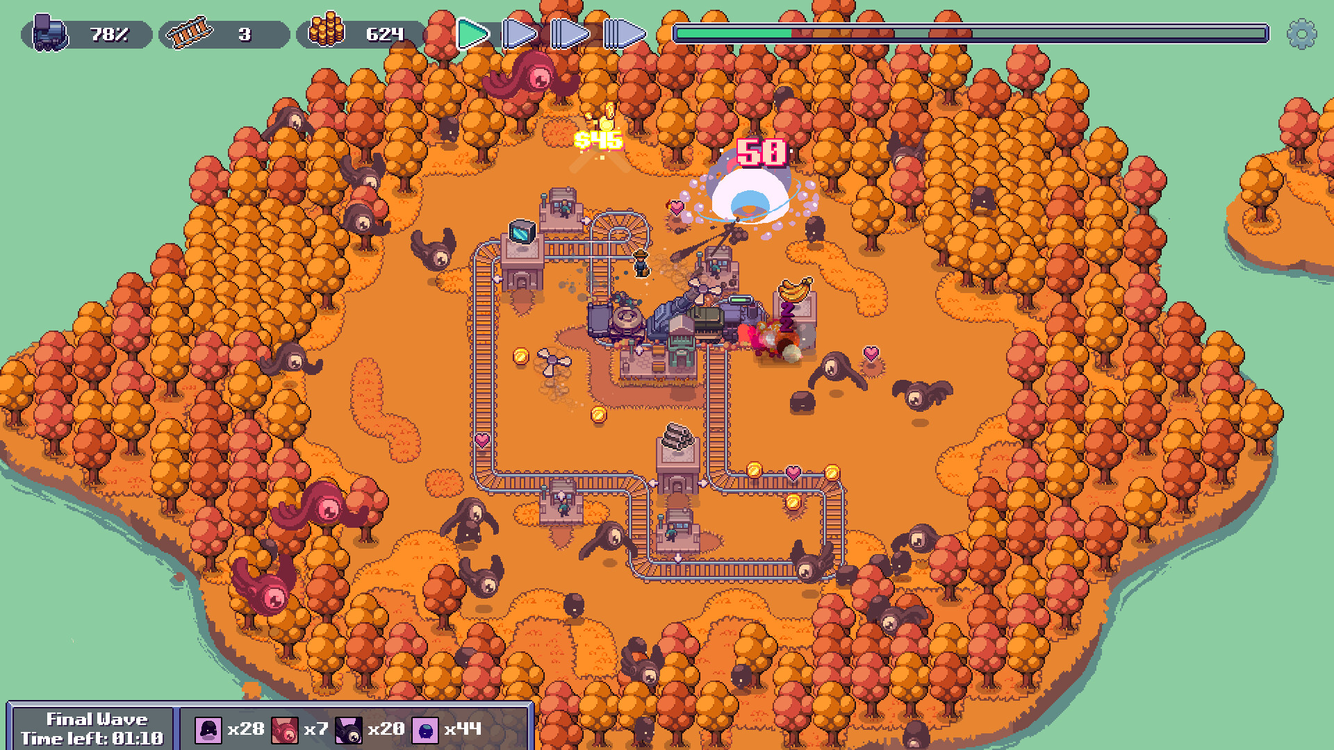Choo Choo Defenders screenshot #1