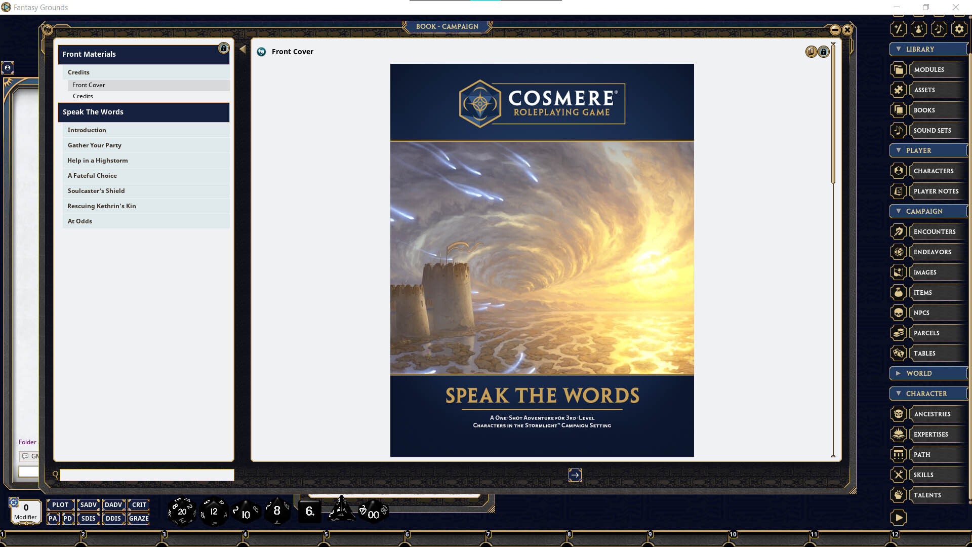 Fantasy Grounds - Stormlight: Speak the Words