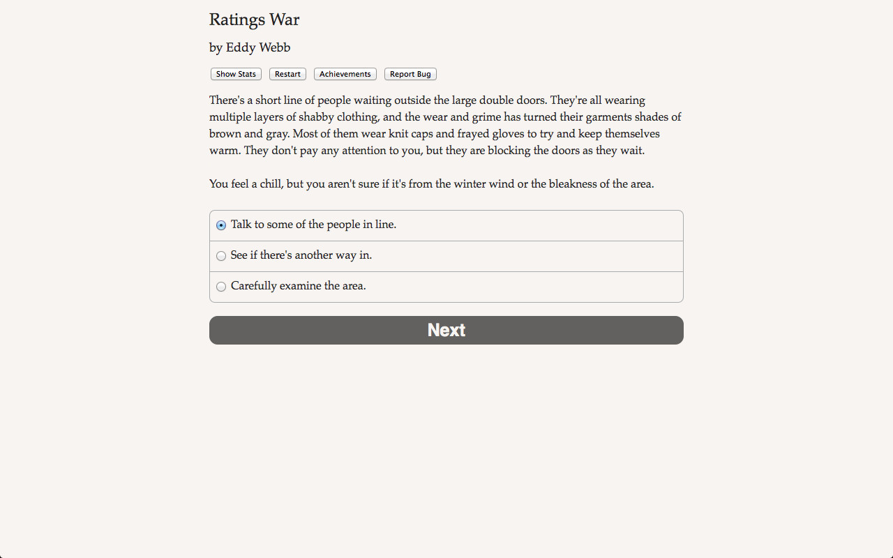 Ratings War Demo Featured Screenshot #1