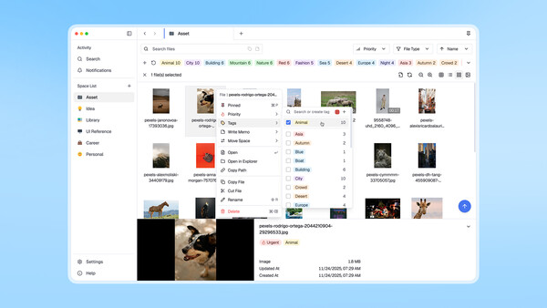 Spacer — Tag-based File Explorer game for windows Pc 1