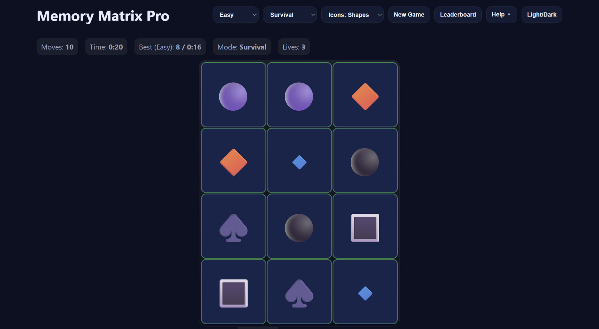#1. Memory Matrix Pro (Steam) Podle: https://simple-software-solutions.com