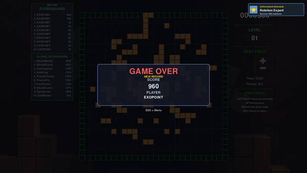 Screenshot of SpinGrid: Core Block Puzzle