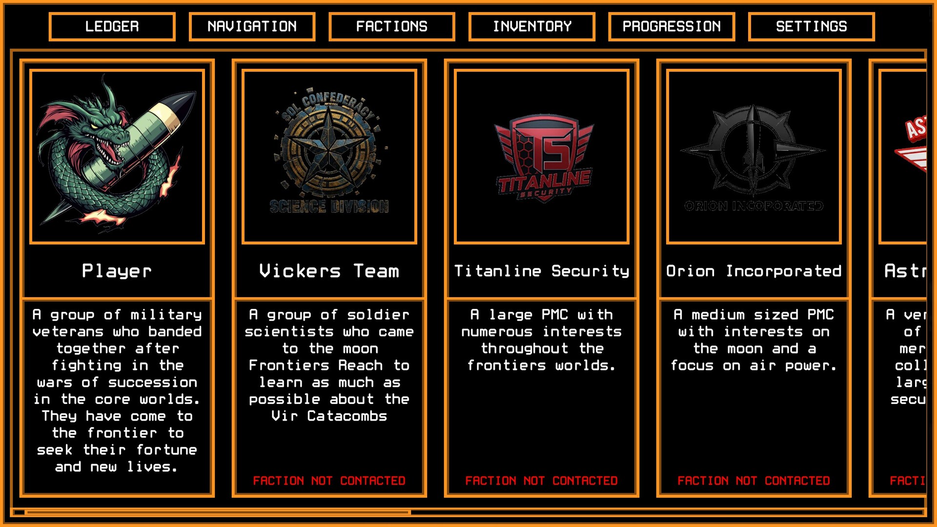 Frontiers Reach : Mercenaries