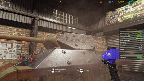 Screenshot z Tank Mechanic Simulator