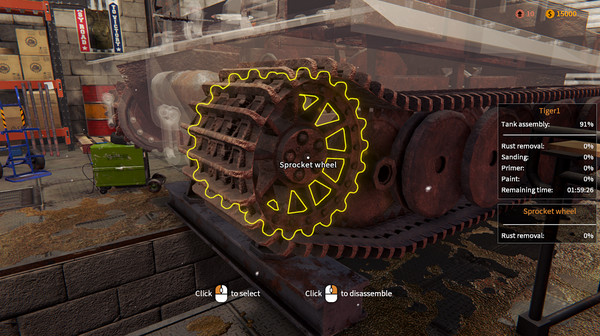Screenshot z Tank Mechanic Simulator
