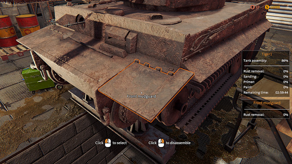 Screenshot z Tank Mechanic Simulator