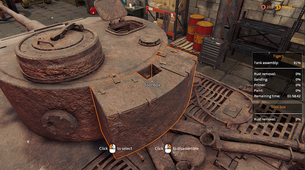 Screenshot z Tank Mechanic Simulator