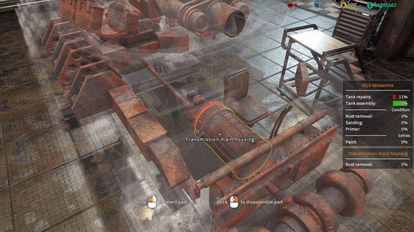 Screenshot z Tank Mechanic Simulator