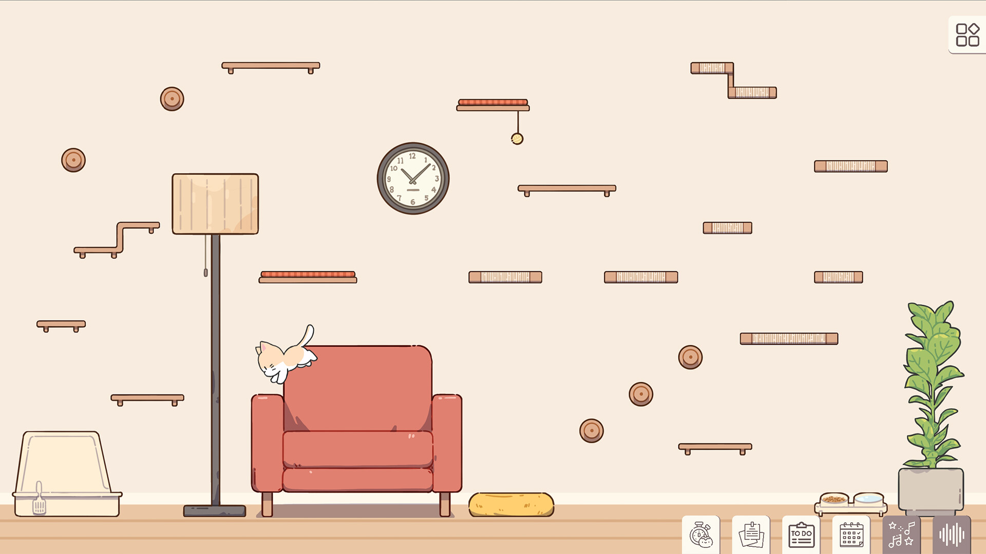 Meow Time: cozy cat roomのスクリーンショット 1