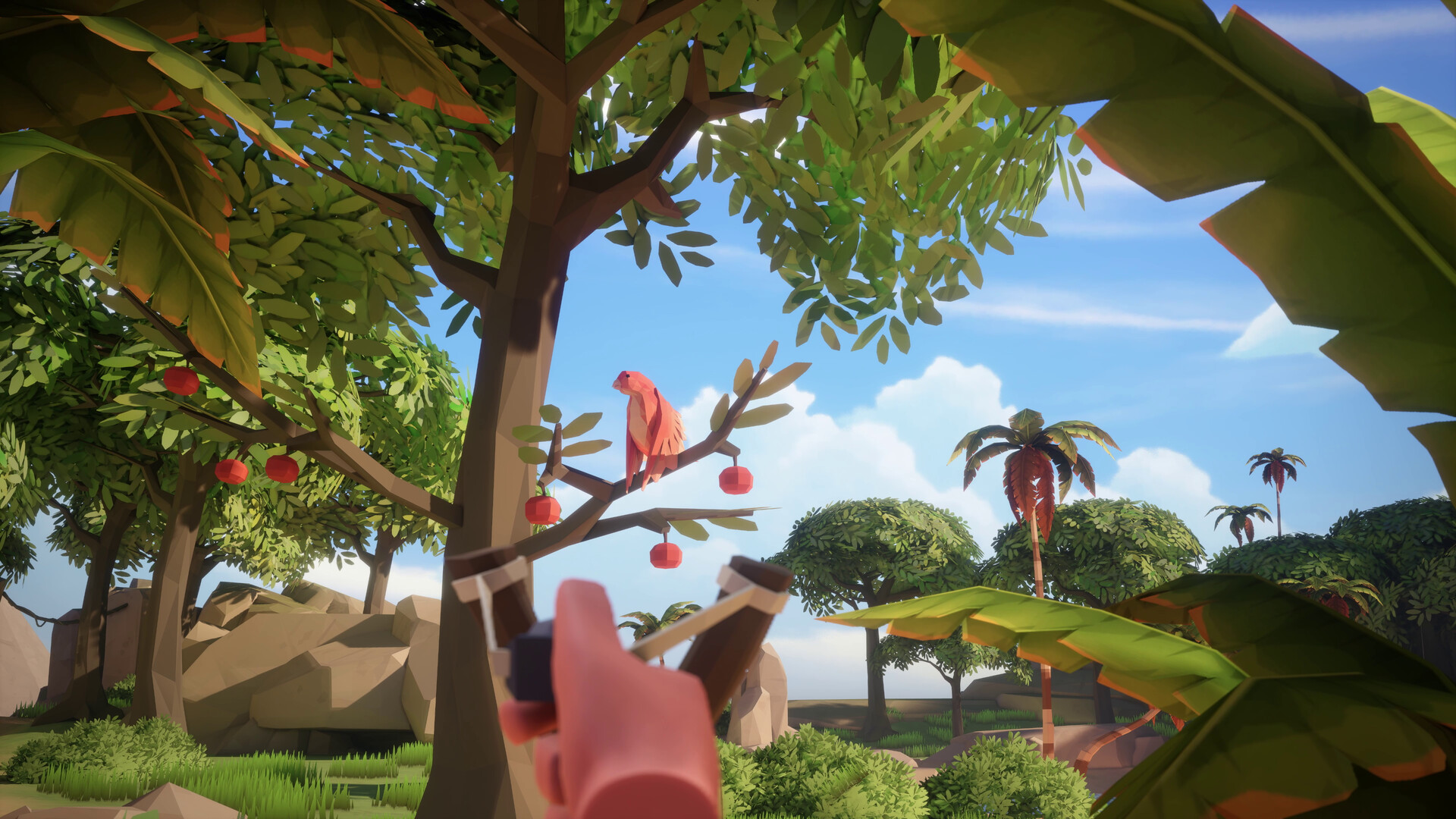 Herramientas de cocina y recolección disponibles en el simulador VR