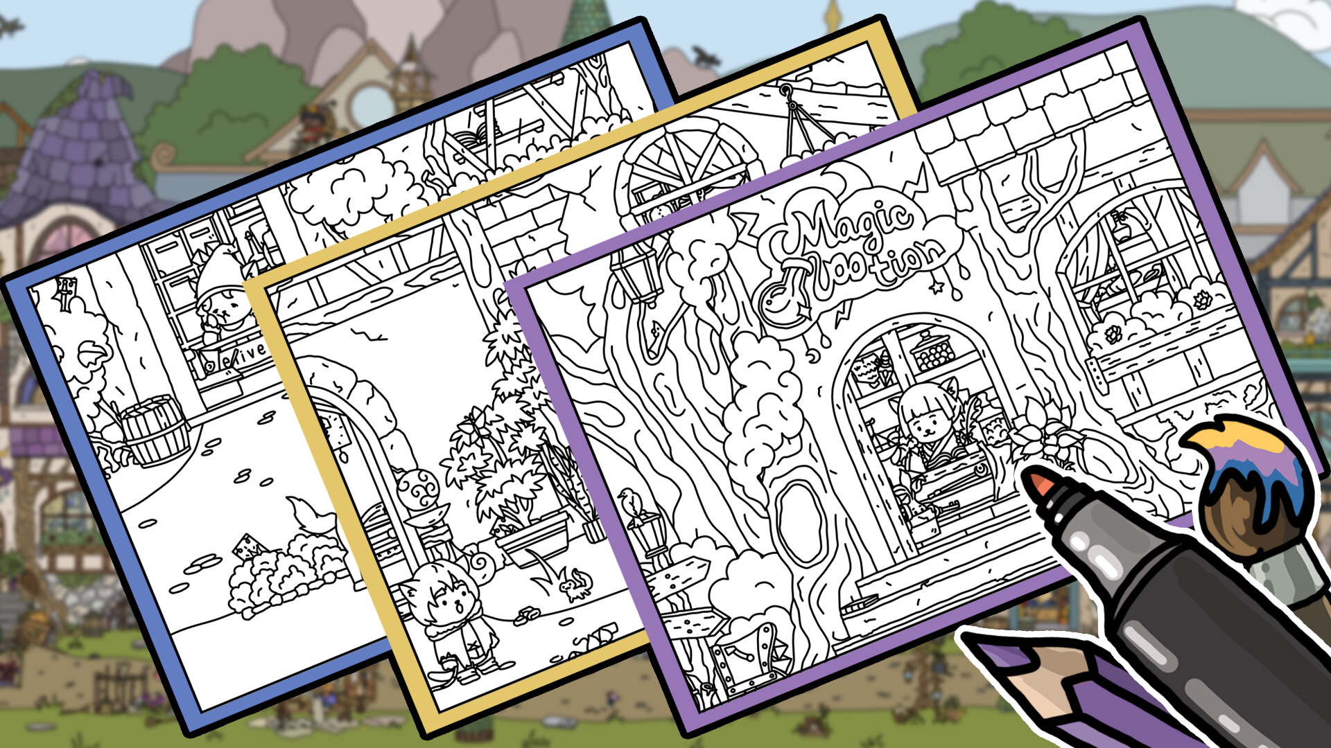 FIND ALL 9: Fantasy - Coloring Book Featured Screenshot #1