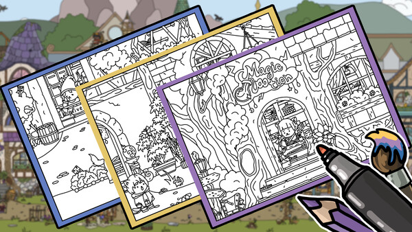 FIND ALL 9: Fantasy - Coloring Book