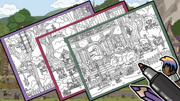 FIND ALL 9: Fantasy - Coloring Book screenshot 5