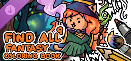 FIND ALL 9: Fantasy - Coloring Book banner image