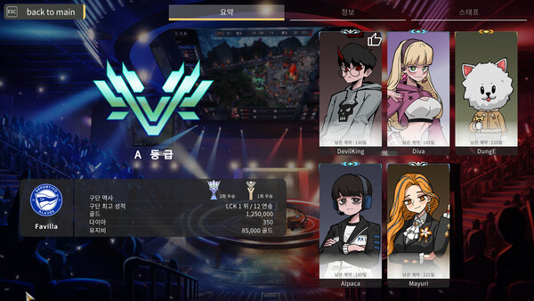 Скриншот 3 из игры MOBA TEAM MANAGER (MTM)