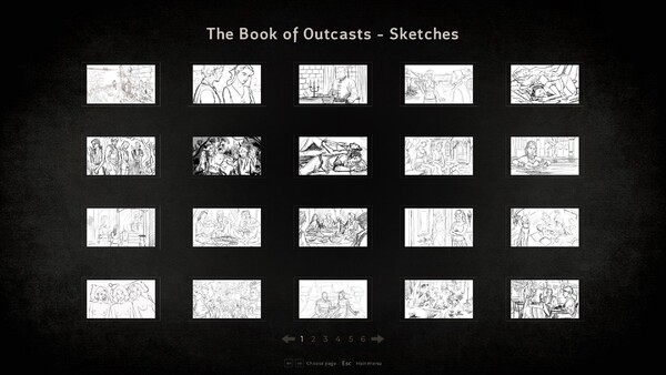 The Book of Outcasts - Sketches