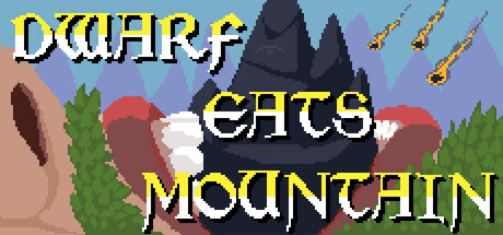Steam header art for Dwarf Eats Mountain