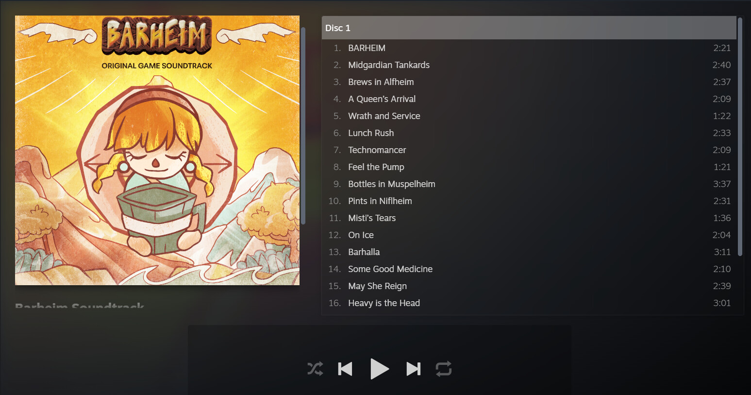 Barheim Soundtrack Featured Screenshot #1