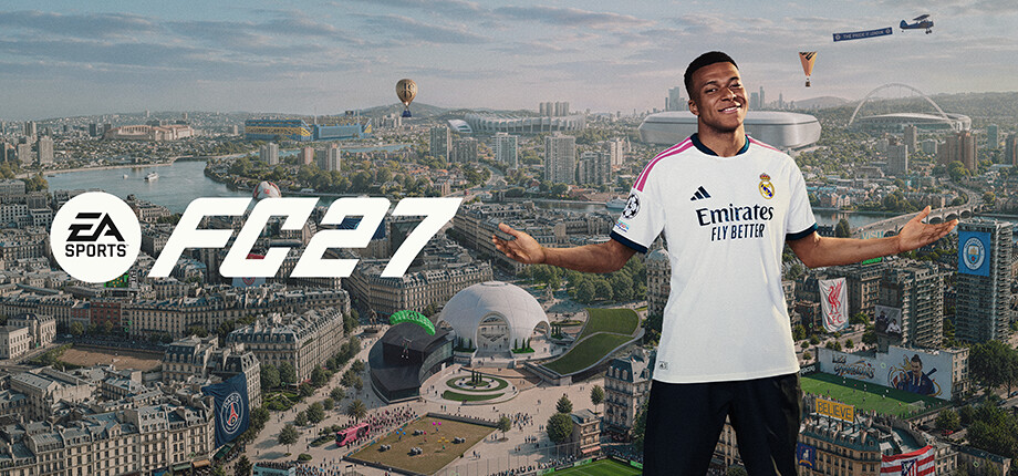 Key art for EA Sports FC 27. Image from the Steam store page, © Electronic Arts.