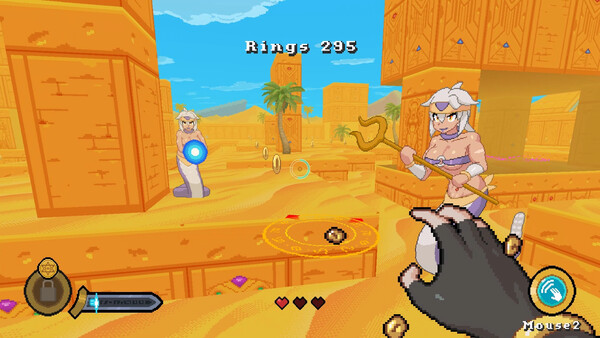 Screenshot of Nakara gameplay showing in-action mechanics