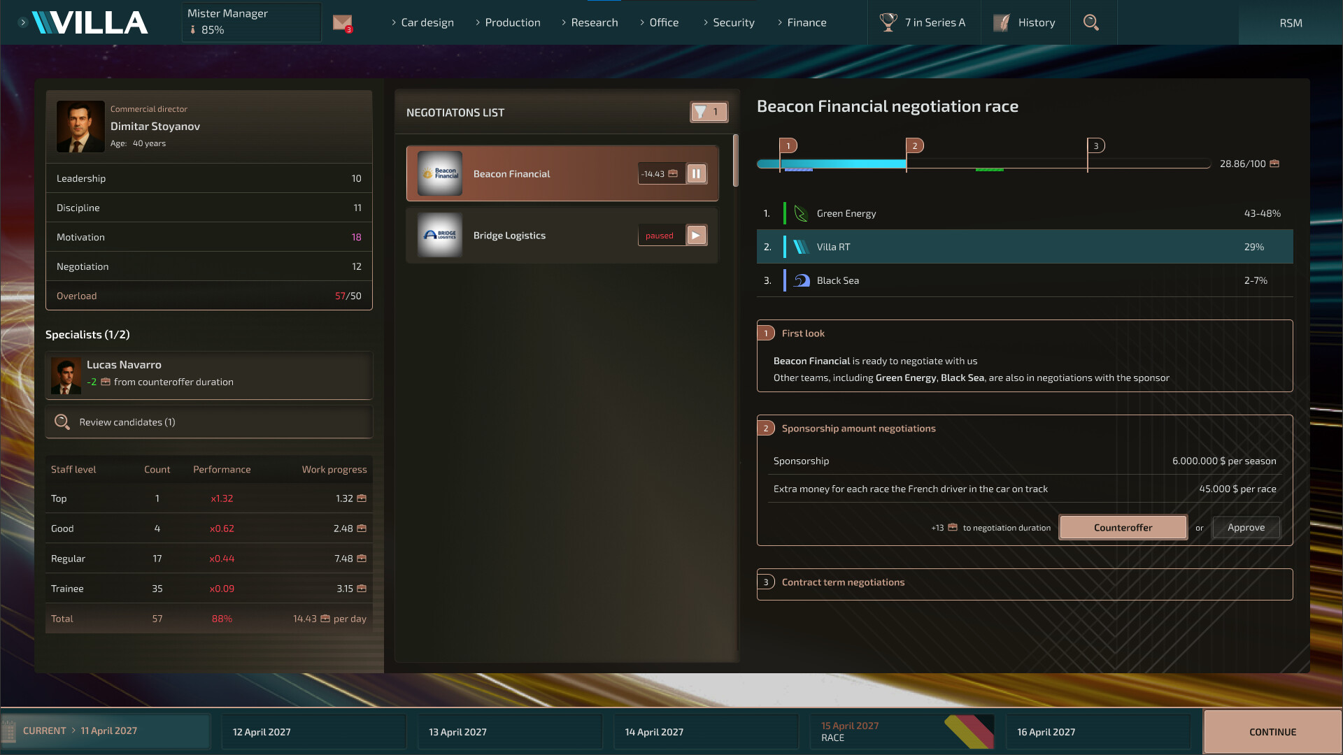 Racing Series Manager screenshot #2