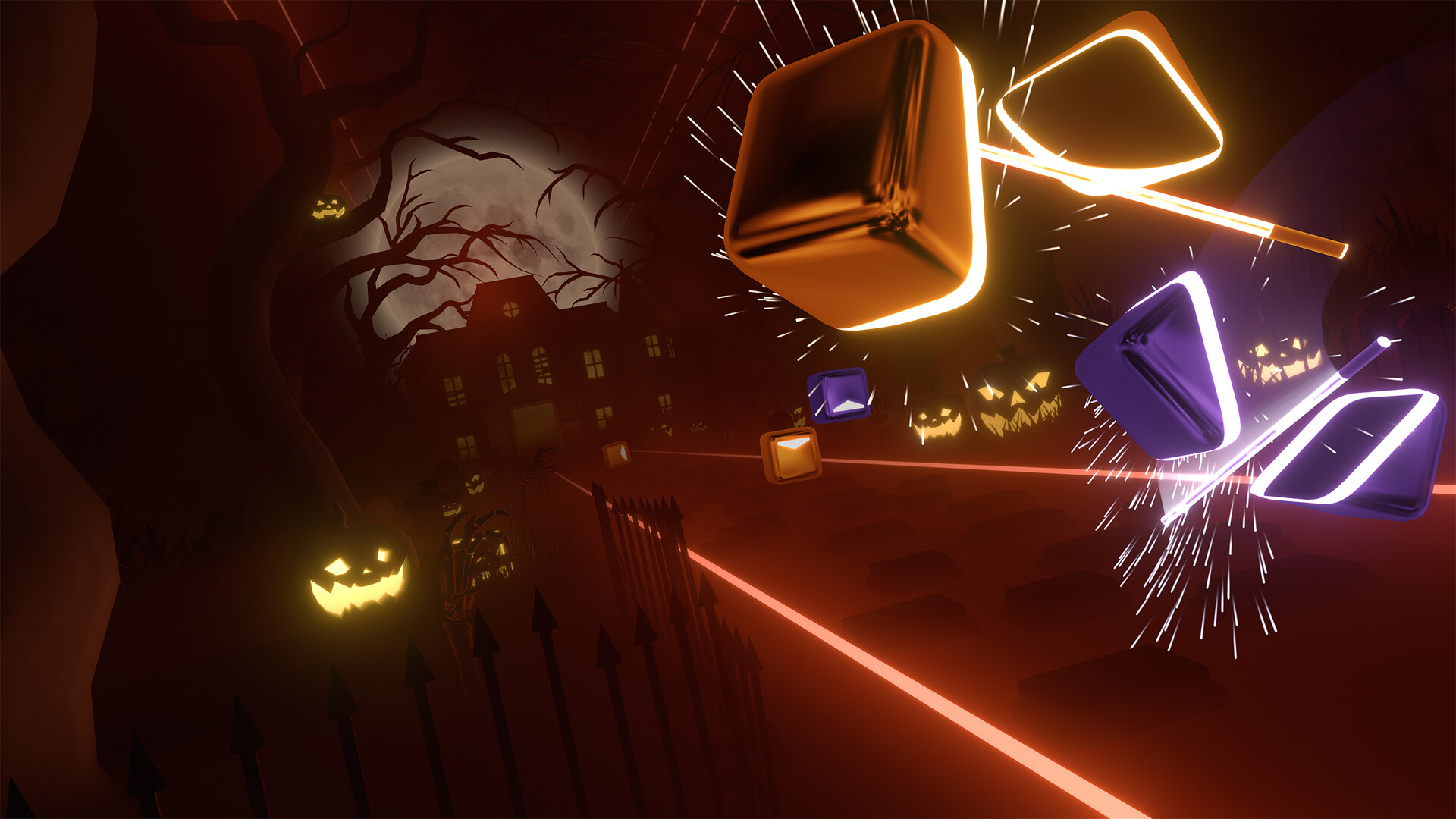 Beat Saber - Andrew Gold - Spooky Scary Skeletons – Undead Tombstone Remix Screenshot Thumbnail 3