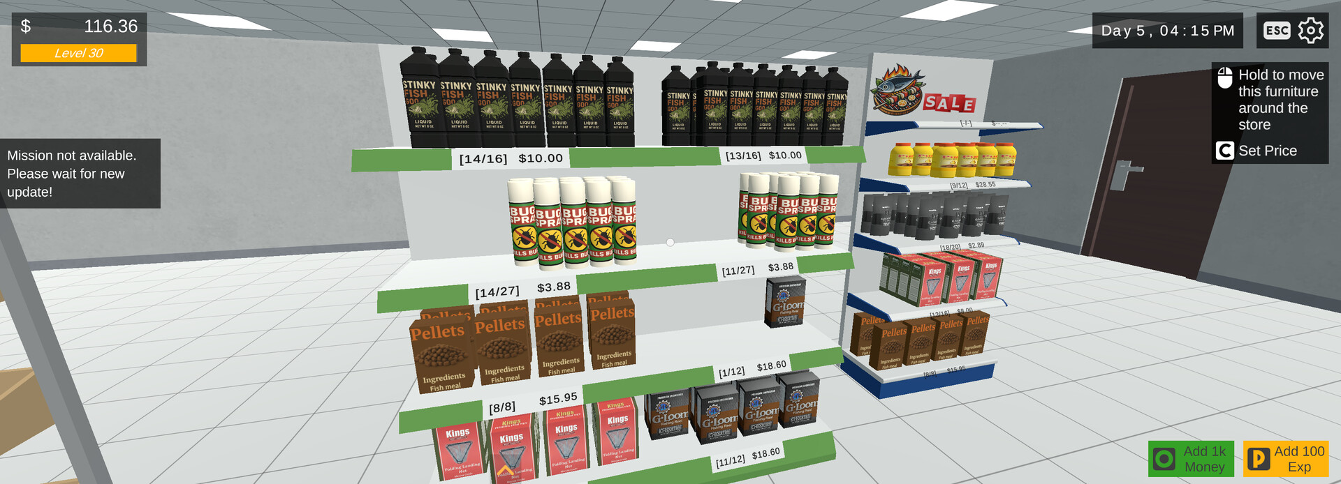 BAIT & TACKLE STORE SIMULATOR screenshot