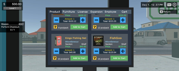 BAIT & TACKLE STORE SIMULATOR game for Linux 1