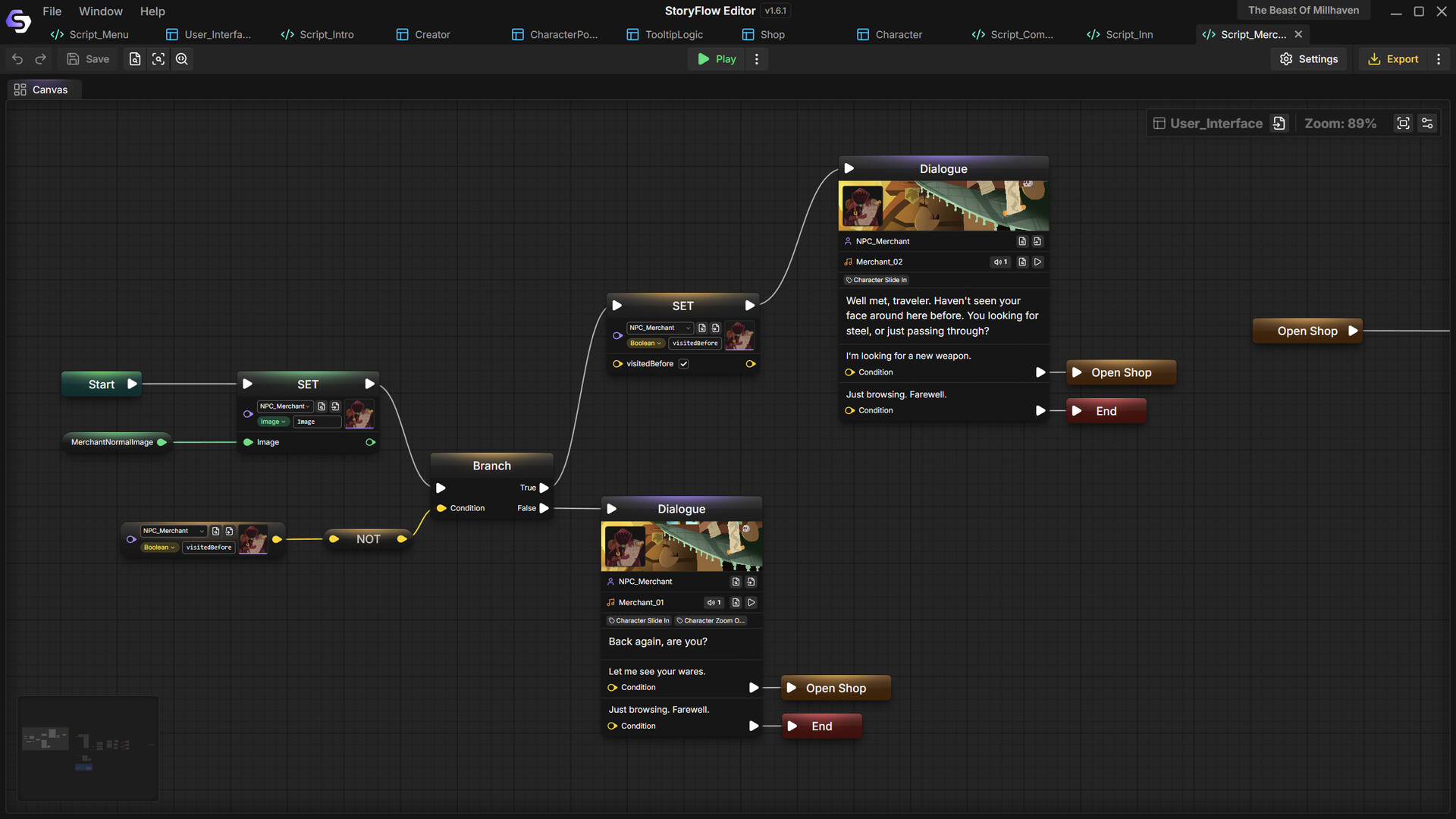 StoryFlow Editor screenshot 5
