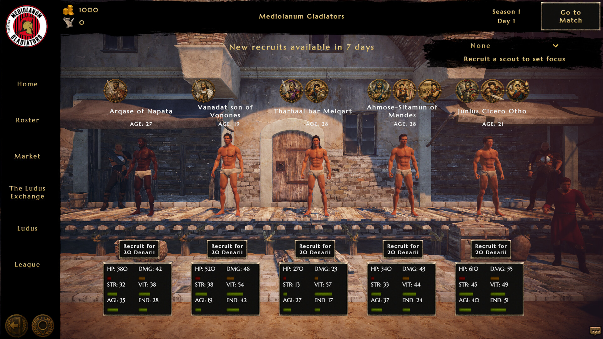 Ludus Magnatus: Gladiator Manager Simulator - Key Game Steam Online - Việt Hóa screenshot