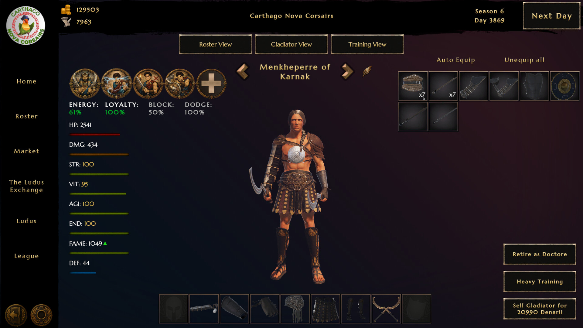 Ludus Magnatus: Gladiator Manager Simulator screenshot #8