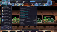 Stats Menu overlay showing detailed performance metrics. Lists support units (Quantum Barista, Perk-Up Pup, Mod-Bot, Growth Sprout, Mood Booster, Tech Support Drone) with their bonuses to production and income. Shows Security Chief x19 with 0 DPS. Bottom displays station playtime stats: Current Run and Session Playtime both at 58m 48s, 0 Prestiges Completed. Total earnings over last 60 seconds: 107878.58/s. Background shows alien characters working. Stats show 39684.6M coffee and 261135.15/s production rate with Rush Hour at 0:41 and 8/33 machines active.
