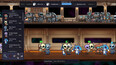 Ground floor view showing multiple alien crew members of various species standing together with coffee cups. Upper floor shows robotic machines visible through windows. Stats display 39672.2M coffee and 3194380.93/s production rate. Rush Hour timer at 1:26 with 3/33 machines active.