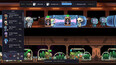 Two-floor view with crew members working on both levels. Upper floor shows characters at coffee machines with "+164" and "+3164" indicators. Lower floor features a hydroponic garden section with plant-like alien characters holding coffee cups, displaying "+641". Stats show 39674.6M coffee and 2518345.16/s production rate. Rush Hour timer at 1:17 with 4/33 machines active.