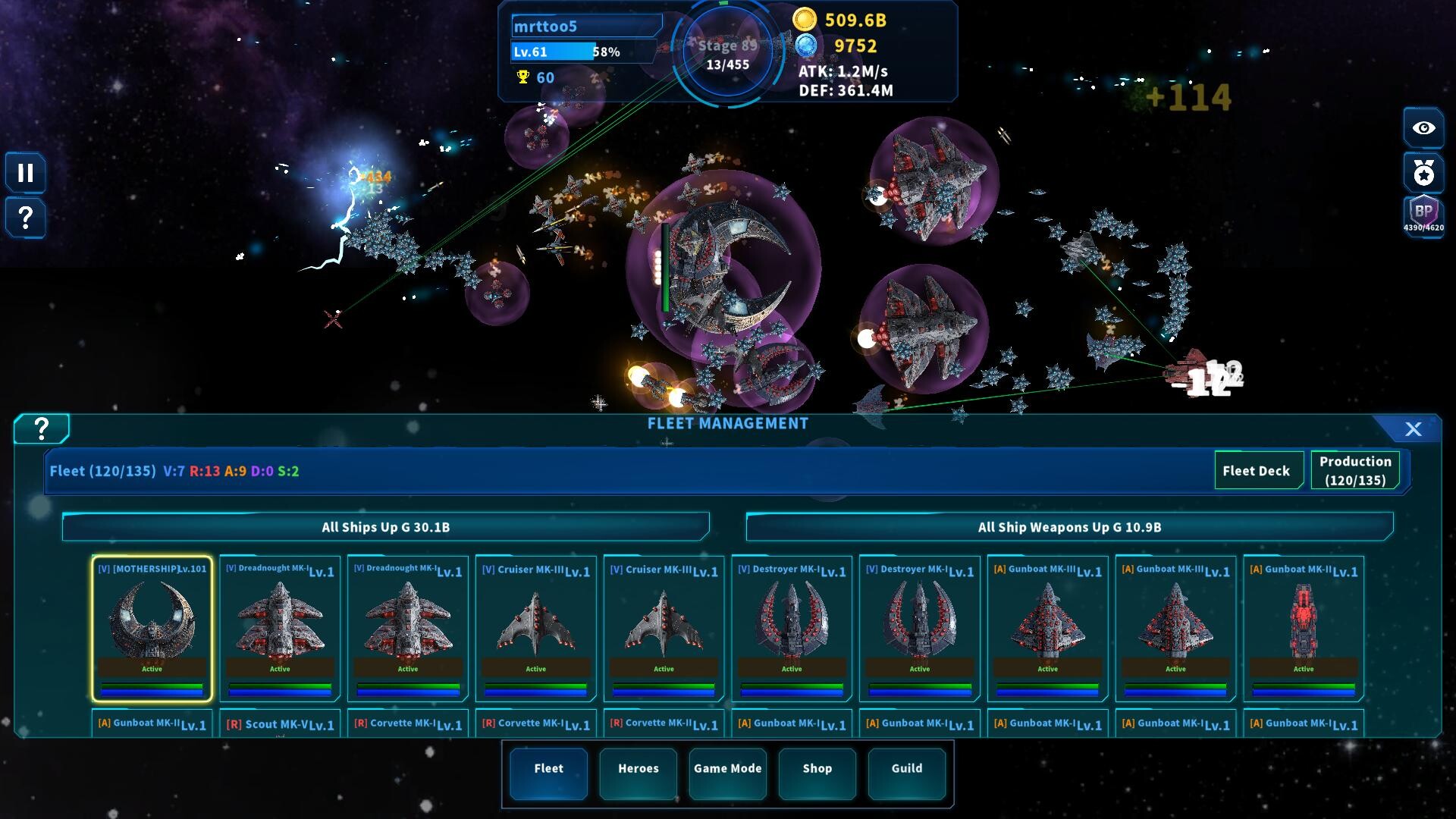 Idle Starfleet screenshot #2