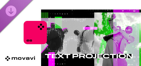 Movavi Video Editor 2026 - Text Projection Overlay Pack banner image