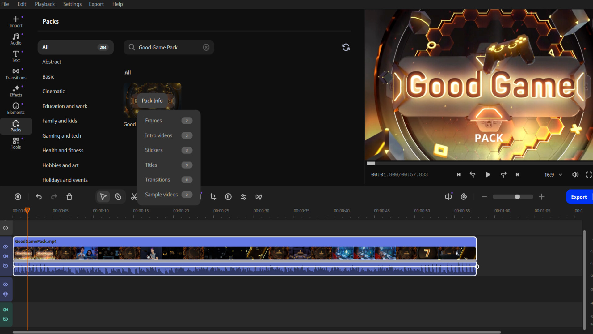 Movavi Video Editor 2026 - Good Game Pack Featured Screenshot #1