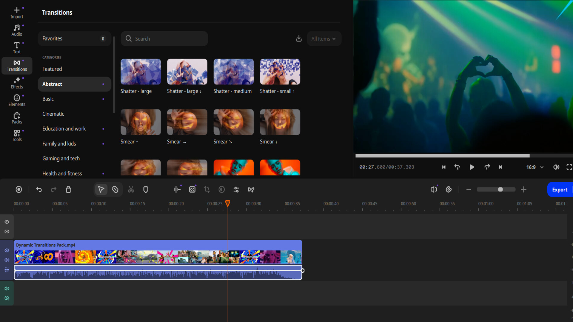 Movavi Video Editor 2026 - Dynamic Transitions Pack Featured Screenshot #1
