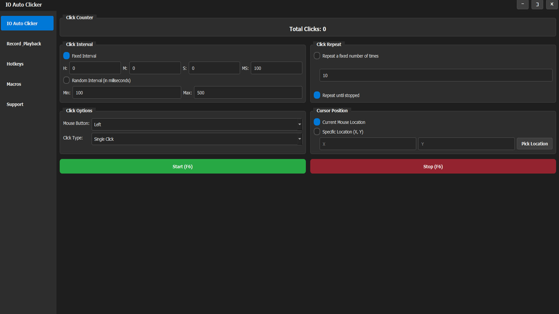IO Auto Clicker screenshot #1