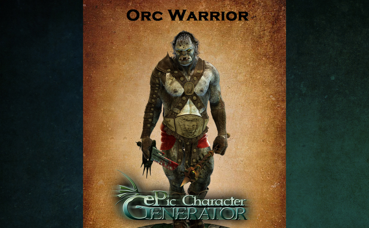 ePic Character Generator - Season #1: Ork Male Featured Screenshot #1