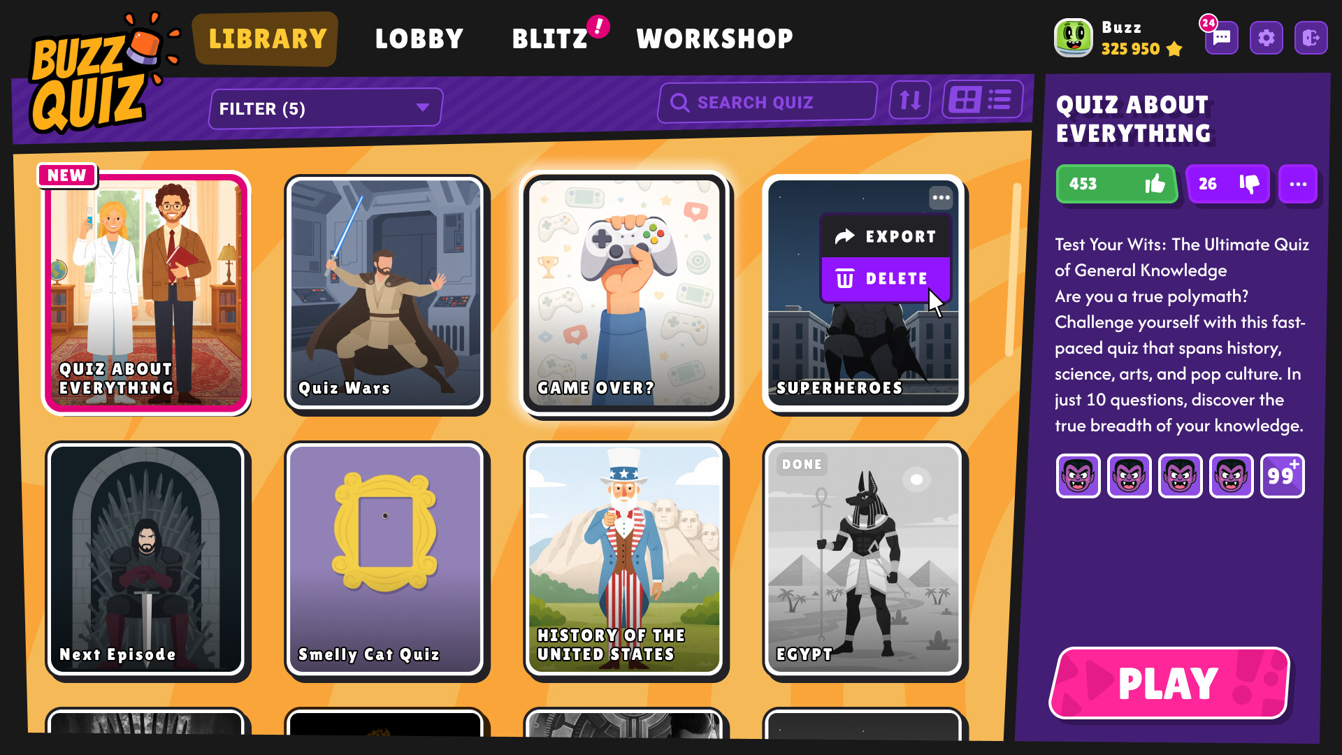 BUZZ QUIZ screenshot #6