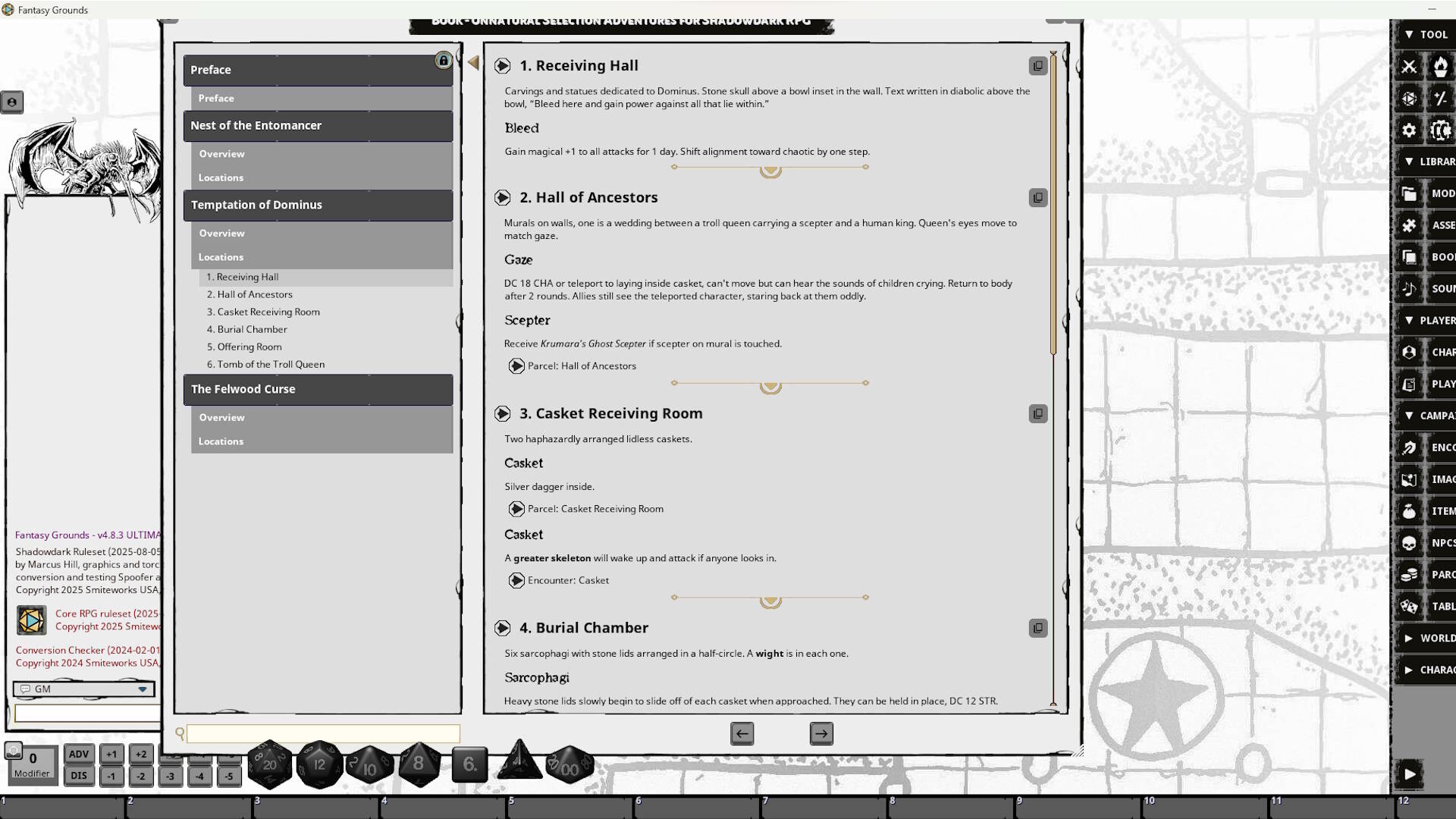 Fantasy Grounds - Unnatural Selection Adventures for Shadowdark RPGのスクリーンショット 1