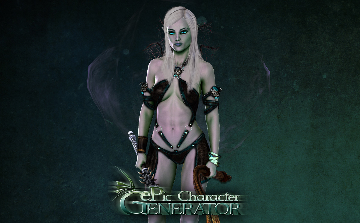 ePic Character Generator - Season #2: Female Drow Spellcaster Featured Screenshot #1