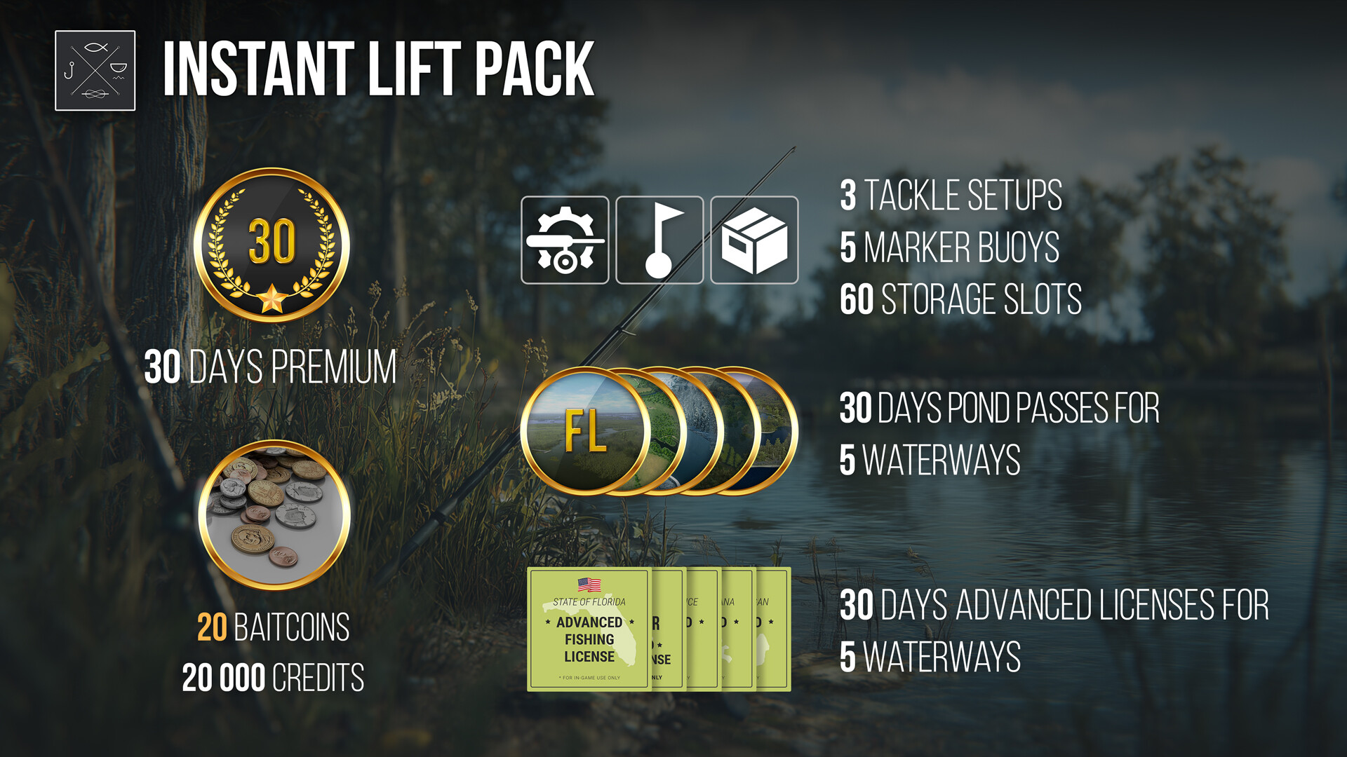 Fishing Planet: Instant Lift Pack PC Key Fiyatları